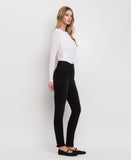 Right 45 degrees product image of Washed Black - Super High Rise Ankle Skinny Jeans