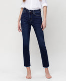 Growing Light - Super High Rise Slim Cropped Straight Jeans