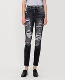 Front product images of Feel It Still - Distressed High Rise Skinny Jeans