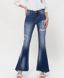 Giant Step - Distressed High Rise Flare Jeans