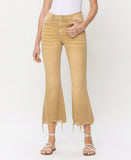 Croissant - Vintage High Rise Cropped Flare Jeans