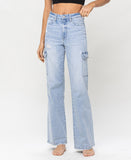 Front product images of Reverent - Super High Rise 90's Vintage Utility Straight Jeans