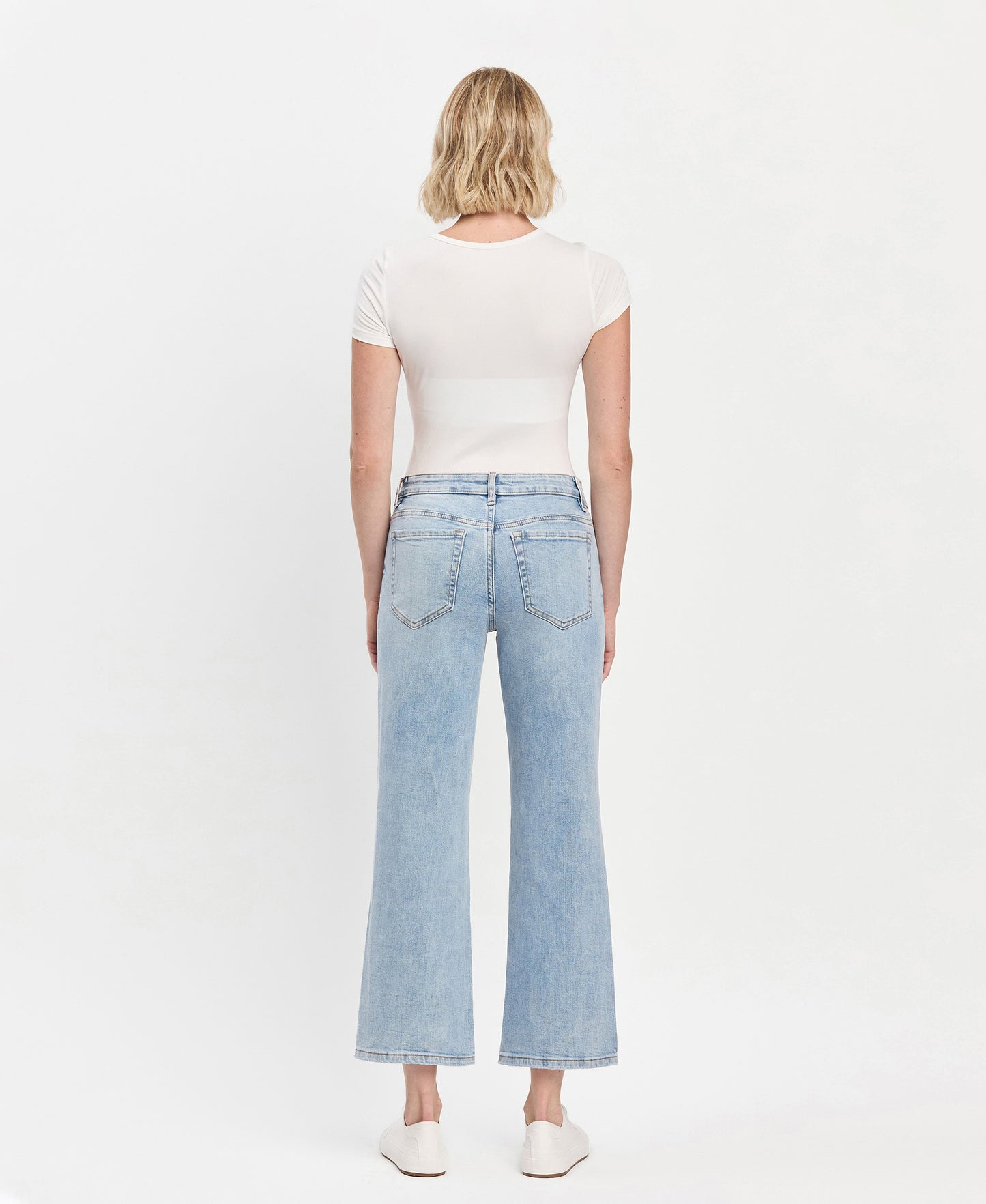 Back product images of Deference - Mid Rise Crop Dad Jeans