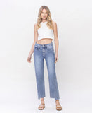 Sumptuousness - Rigid High Rise Straight Jeans