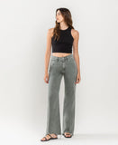 Front product images of Thyme - Super High Rise 90's Vintage Hem Detail Flare Jeans