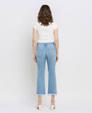 Back product images of Torne River - High Rise Raw Crop Straight Jeans