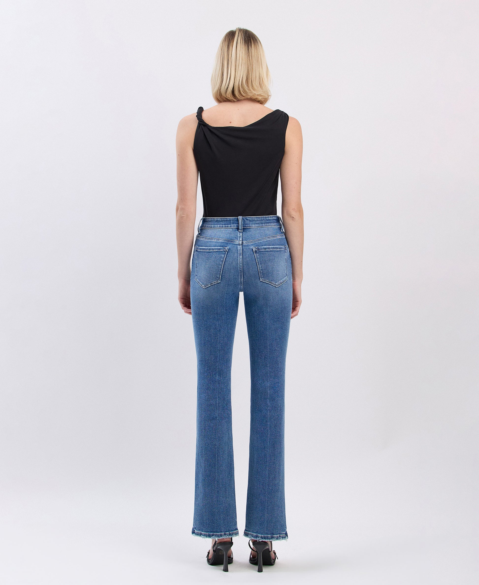 Back product images of Allison - High Rise Full Length Bootcut Jeans