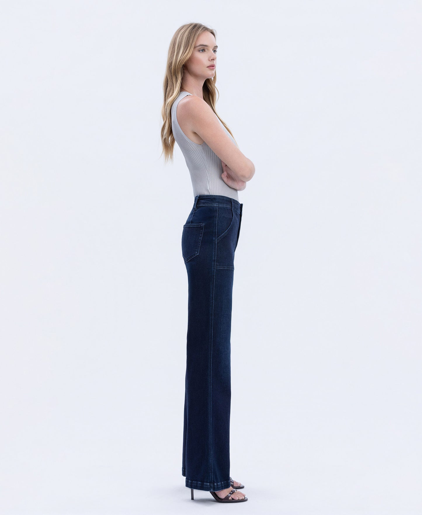 Right side product images of Jubilant Reflections - Super High Rise Full Length Vintage Flare Jeans