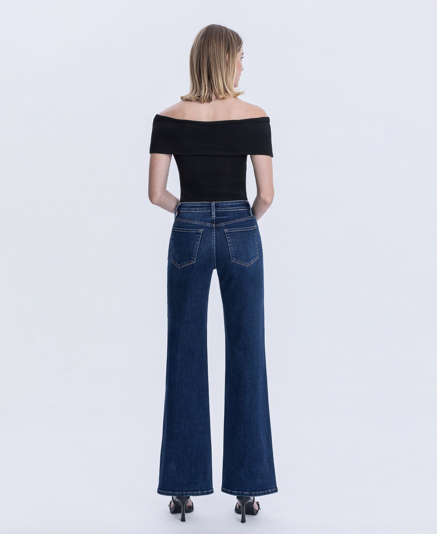 Back product images of Lingering - High Rise Vintage Flare Jeans