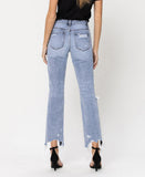 Back product images of Blue Melody - Super High Rise Crop Straight Jeans