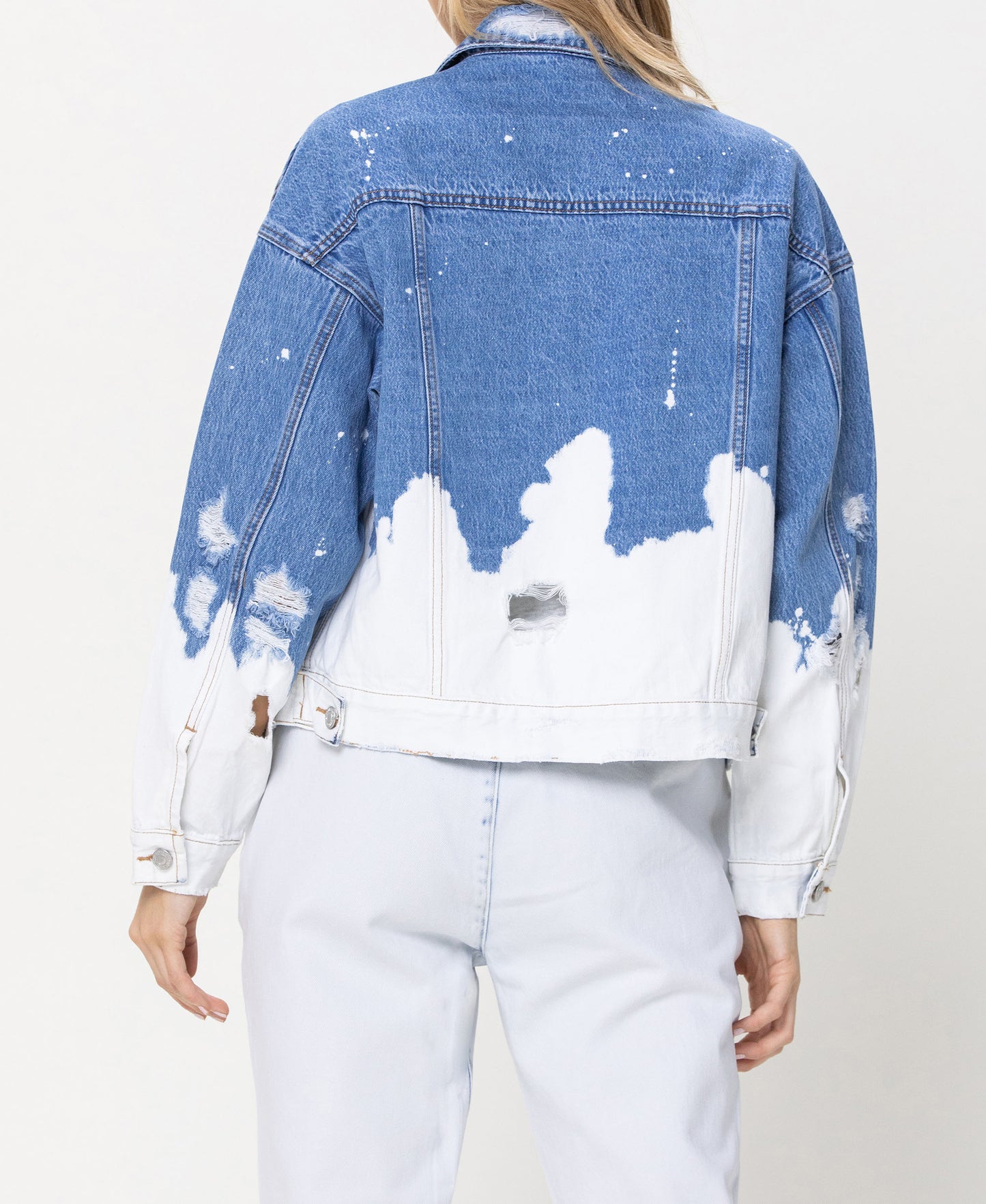 Back product images of September Rain - Oversized Denim Jacket