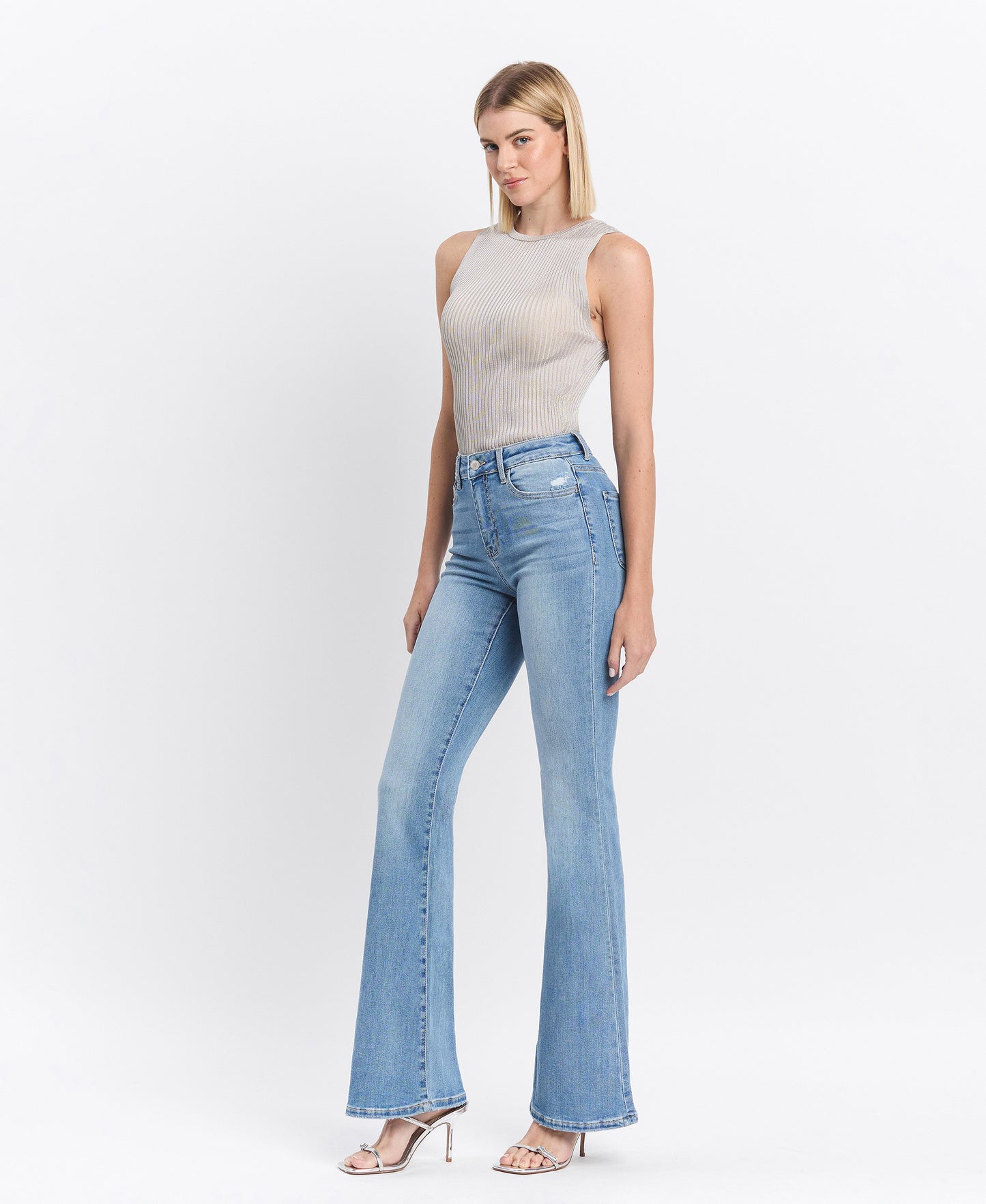 Just Fine - High Rise Flare Jeans