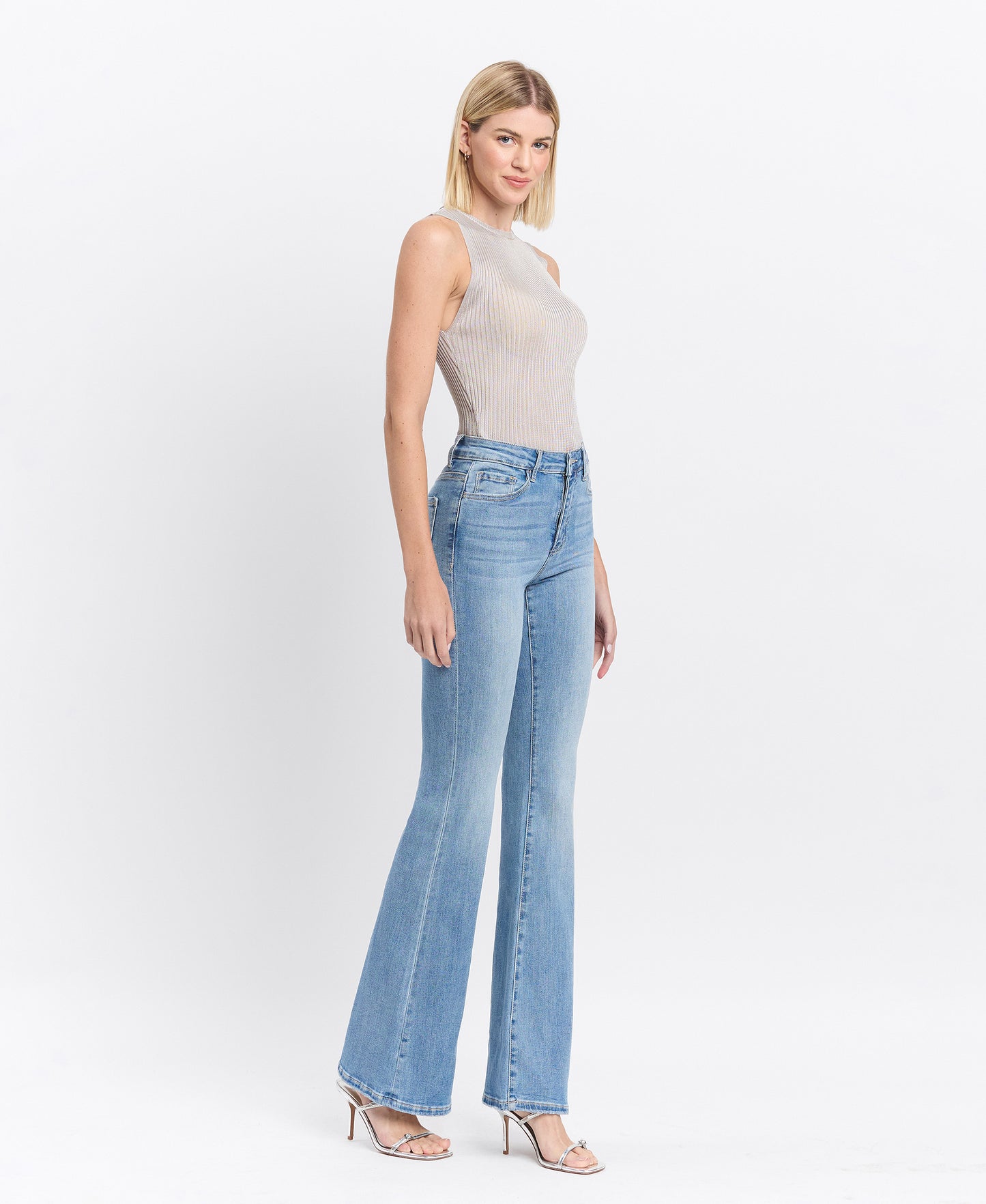 Just Fine - High Rise Flare Jeans