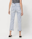 Back product images of Minor Mishap - Super High Rise Relaxed Cuffed Straight Jeans