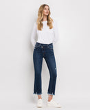 Front product images of Finer - High Rise Crossover Waistband Kick Flare Jeans