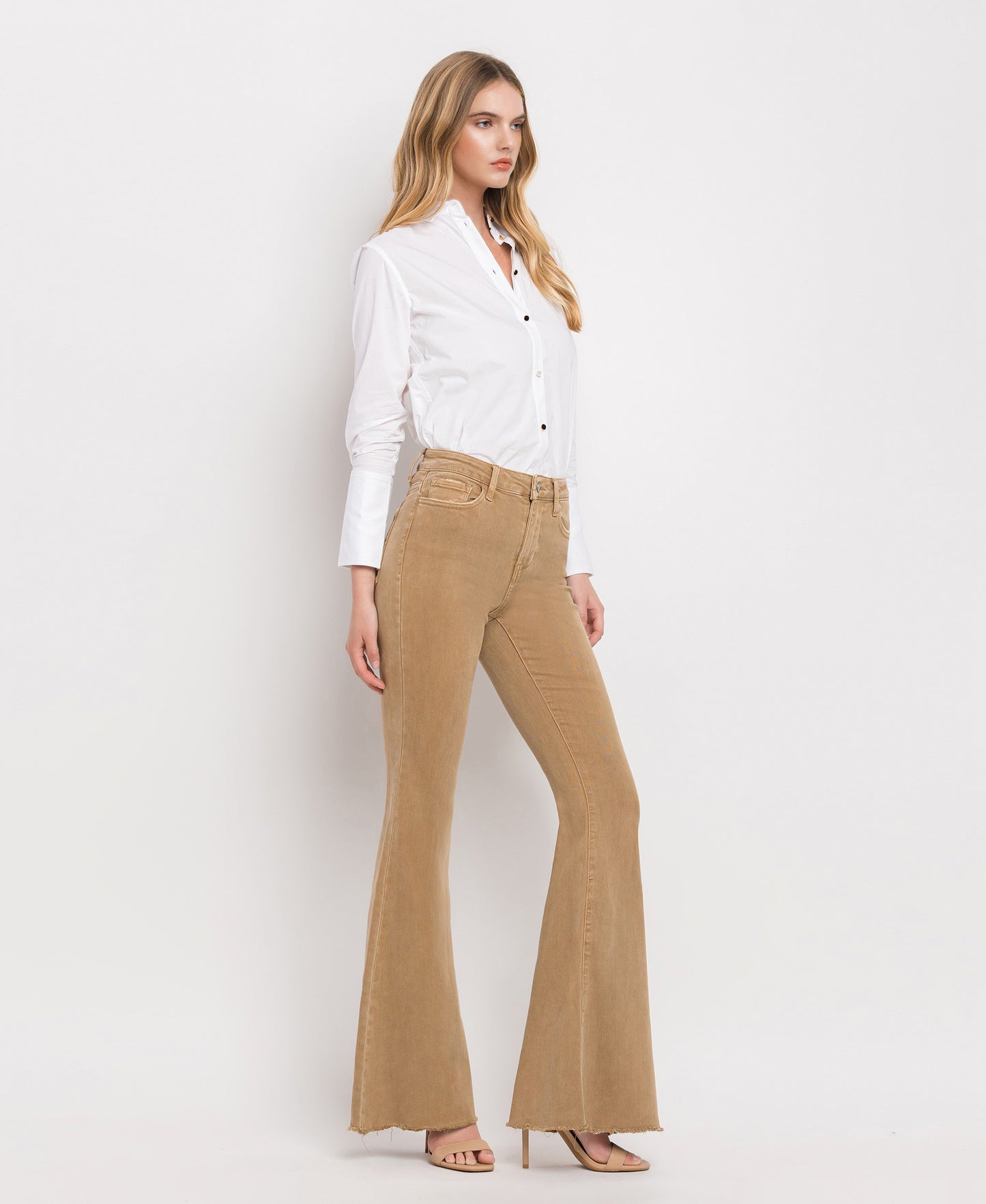 Right 45 degrees product image of Conquer - High Rise Super Flare Jeans