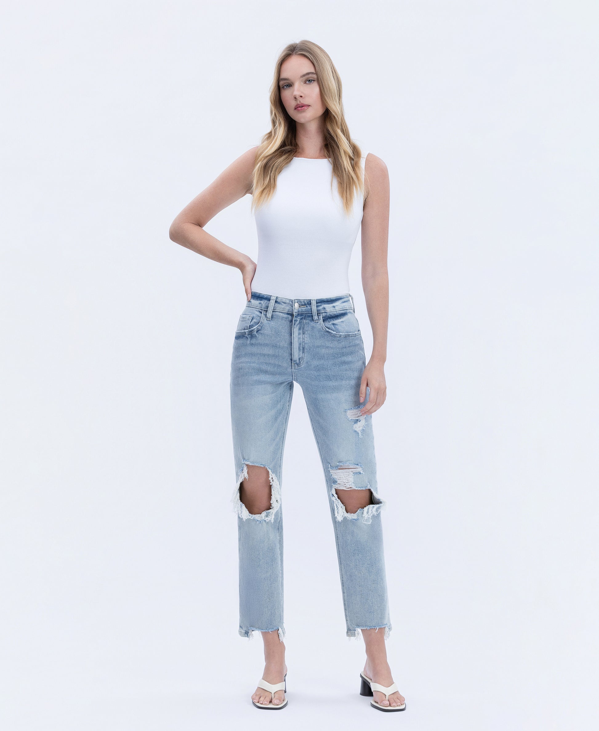 Front product images of Celebration - Celebration - Super High Rise 90's Vintage Dad Jeans