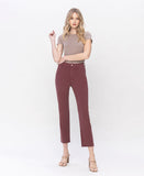 Front product images of Elegantly - High Rise Slim Straight Jeans
