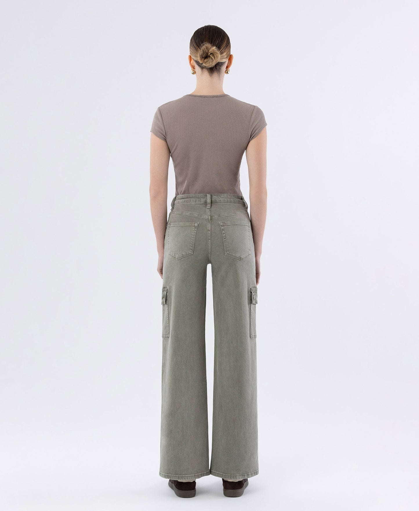 Back product images of Vetiver - 90's Super High Rise Loose Cargo Jeans