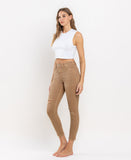 Left 45 degrees product image of Tannin - High Rise Cropped Skinny Jeans
