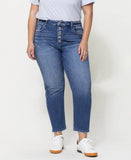 Front product images of Rivers - Plus Button Up Stretch Mom Jeans