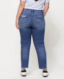 Back product images of Rivers - Plus Button Up Stretch Mom Jeans