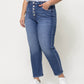 Left 45 degrees product image of Rivers - Plus Button Up Stretch Mom Jeans