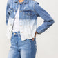 Left 45 degrees product image of Tidal Waves - Classic Crop Denim Jacket
