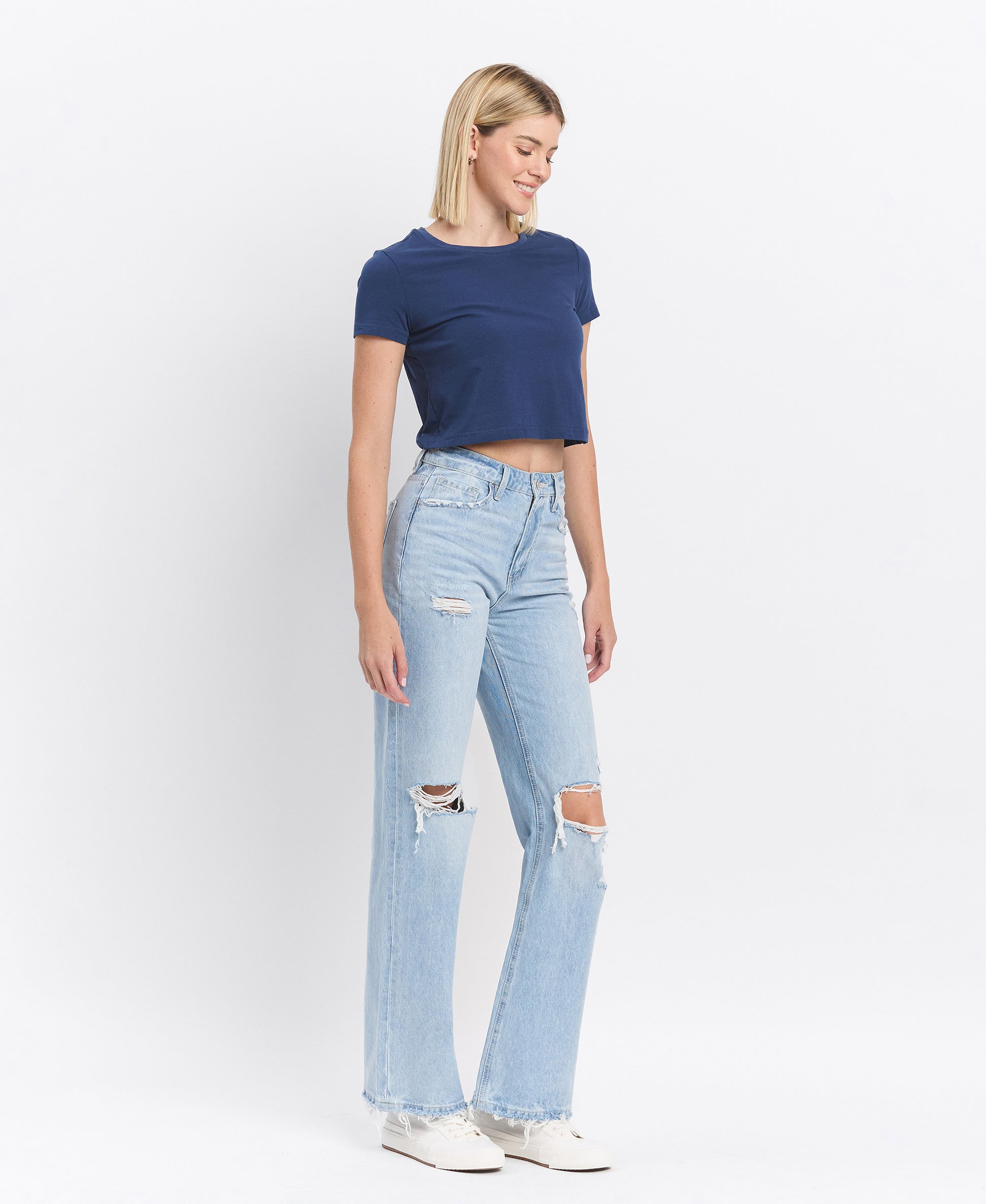 Right 45 degrees product image of Western Promise - Super High Rise 90's Vintage Flare Jeans