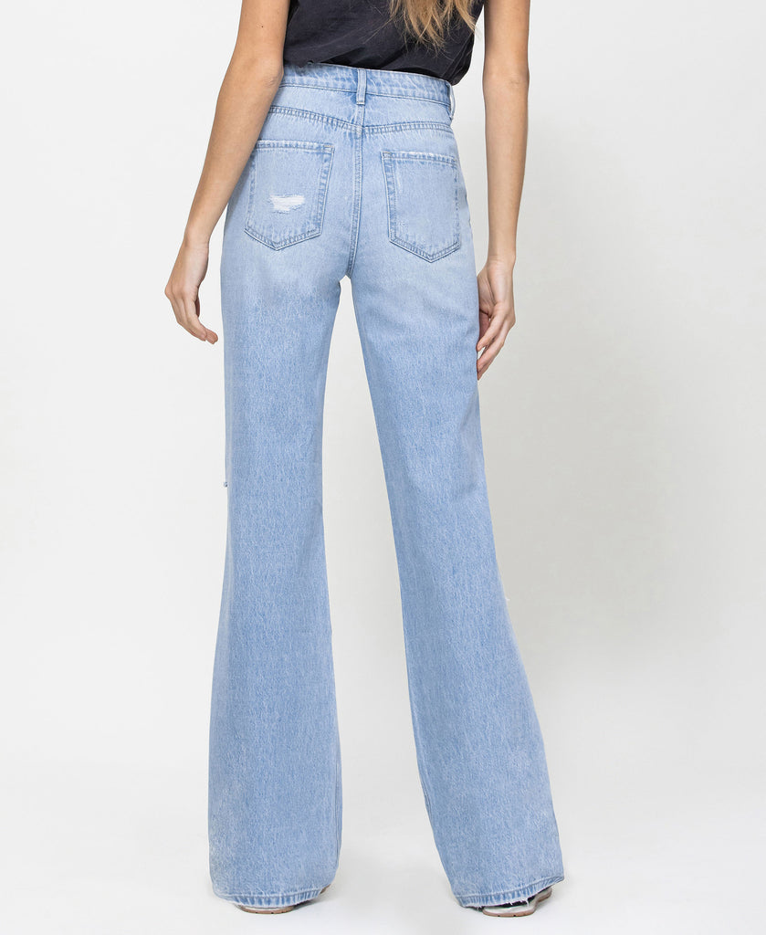 Back product images of Sunny Plains - 90's Vintage Flare Denim Jeans
