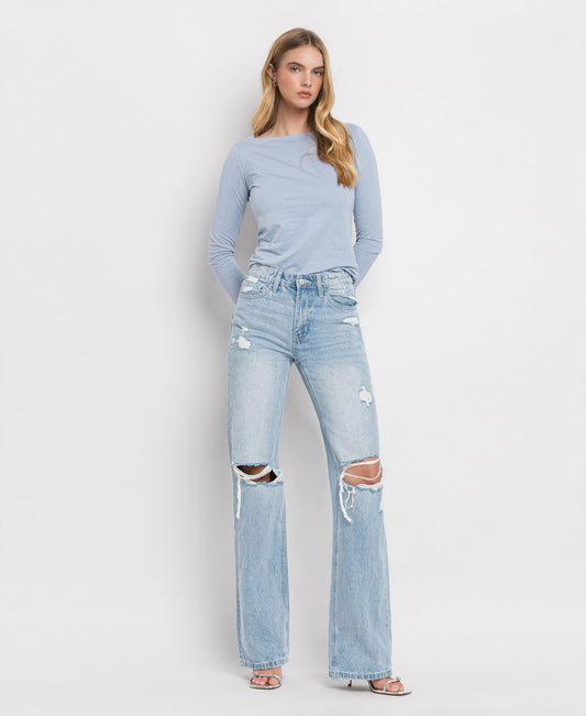 Front product images of Sunny Plains - 90's Vintage Flare Denim Jeans