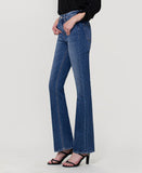 Left side product images of Walking on Sunshine - High Rise Stretch Slim Boot Cut Flare Jeans