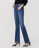 Left 45 degrees product image of Walking on Sunshine - High Rise Stretch Slim Boot Cut Flare Jeans