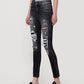 Left 45 degrees product image of Feel It Still - Distressed High Rise Skinny Jeans