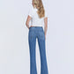 Back product images of Forget - Mid Rise Raw Step Hem Kick Flare Jeans