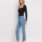 Left 45 degrees product image of Perfect For Now - High Rise Cropped Slim Straight Jeans