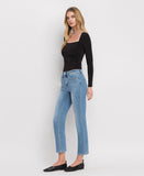 Left 45 degrees product image of Perfect For Now - High Rise Cropped Slim Straight Jeans