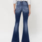 Back product images of Giant Step - Distressed High Rise Flare Jeans