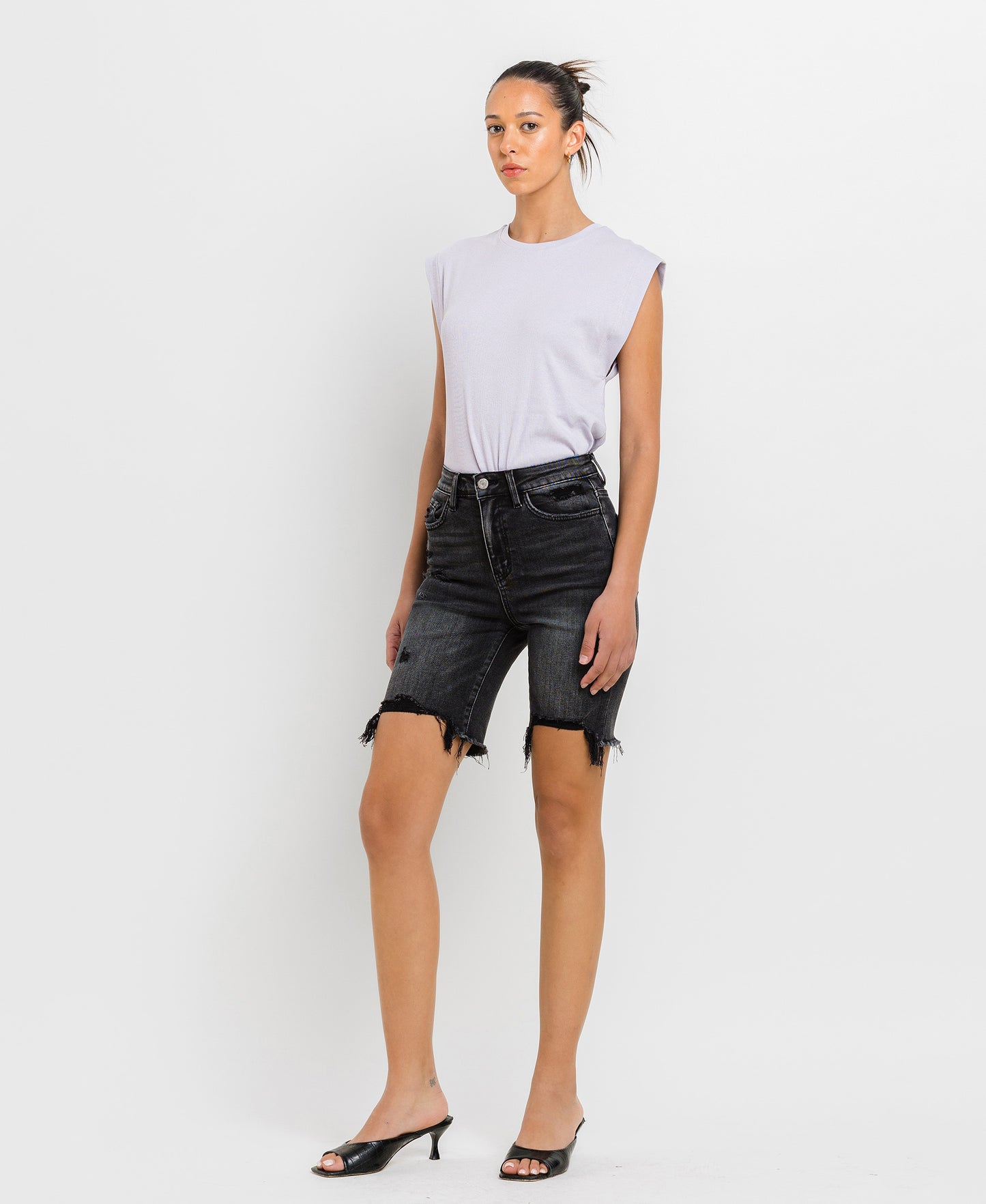Left 45 degrees product image of Star Affair - Super High Rise Biker Shorts