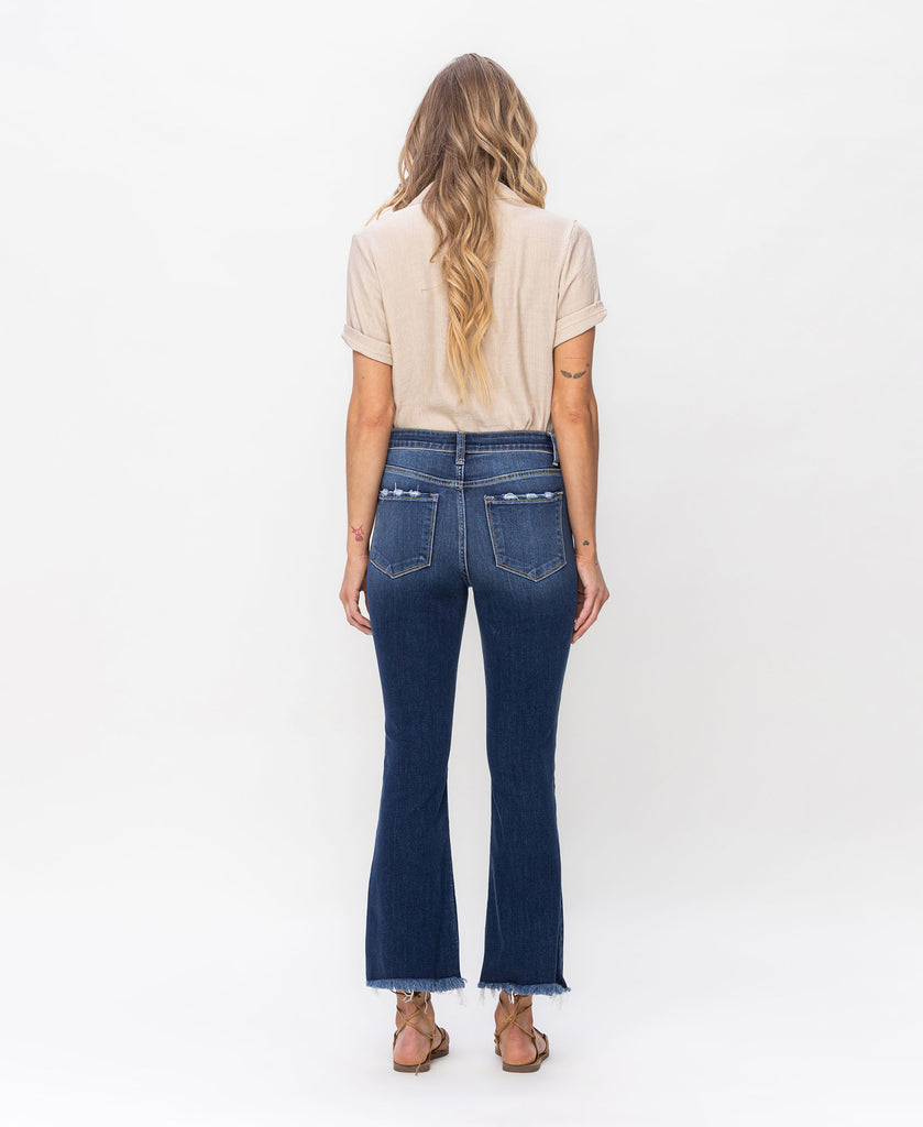 Back product images of Decumaria - High Rise Crop Flare Jeans