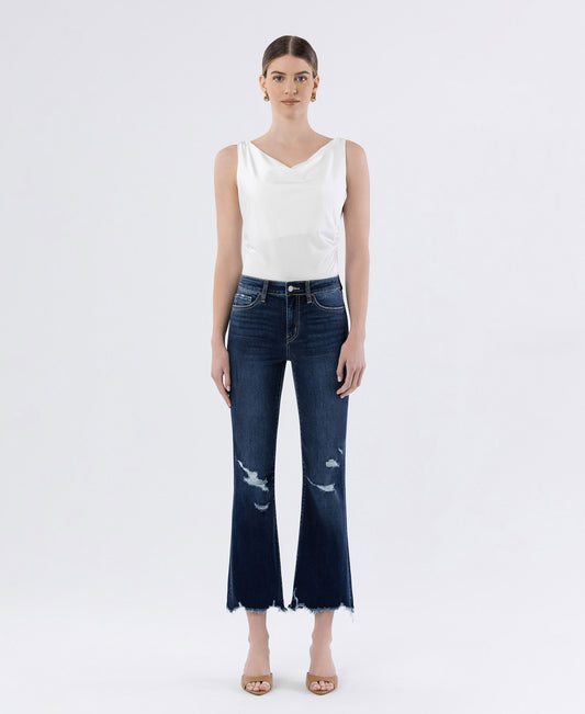 Front product images of Decumaria - High Rise Crop Flare Jeans