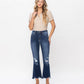 Front product images of Decumaria - High Rise Crop Flare Jeans