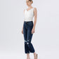 Left side product images of Decumaria - High Rise Crop Flare Jeans