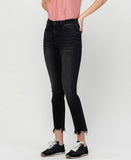Left 45 degrees product image of In A Bottle - High Rise Slim Straight Jeans