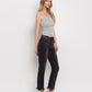 Right 45 degrees product image of In A Bottle - High Rise Slim Straight Jeans