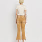 Back product images of Army Khaki - Vintage High Rise Cropped Flare Jeans