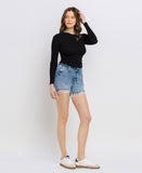Right 45 degrees product image of Unfettered - High Rise Bandless Boyfriend Shorts