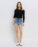 Front product images of Unfettered - High Rise Bandless Boyfriend Shorts