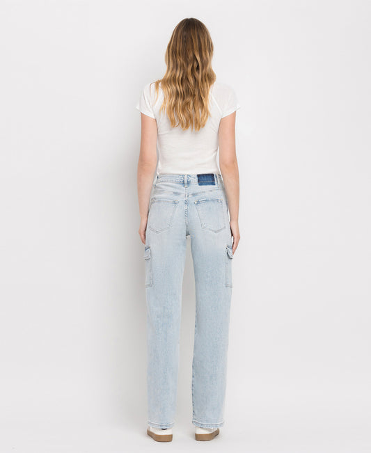 Back product images of Reverent - Super High Rise 90's Vintage Utility Straight Jeans