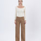 Front product images of Sinopia Fresco - High Rise Utility Cargo Wide Jeans